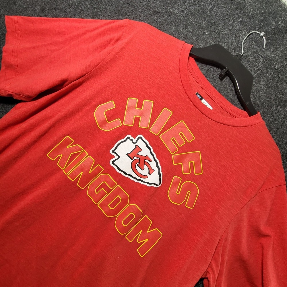 Kansas City Chiefs Shirt Chiefs Kingdom Men's Large NFL Team Apparel Red